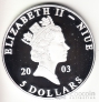 Ниуэ 5 долларов 2003 История Азии - Голубая мечеть