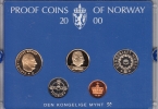 Норвегия набор 5 монет 2000 Миллениум (Proof, блистер)