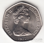 Соломоновы острова 1 доллар 1977
