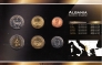 Албания набор 6 монет 1996-2000 (блистер)