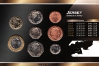 Джерси набор 8 монет 1998-2006 (блистер)