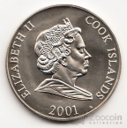 Острова Кука 1 доллар 2001 Чемпионат мира по футболу в Германии-2006