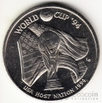 Теркс и Кайкос 5 крон 1994 Чемпионат мира по футболу FIFA №5