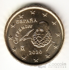 Испания 10 евроцентов 2020