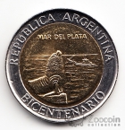 Аргентина 1 песо 2010 200 лет Революции - регионы Mar del plata