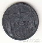 Чехия - Богемия и Моравия 10 геллеров 1941 Оккупация