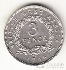 Брит. Западная Африка 3 пенса 1946