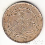 Ямайка 1 пенни 1870