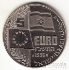 Израиль 5 евро 1996 Голда Меир