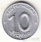 ГДР 10 пфеннигов 1950 Е [1]