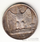 Италия 5 лир 1927 [4]