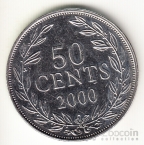Либерия 50 центов 2000