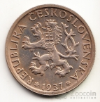 Чехословакия 1 крона 1937
