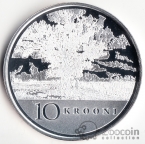 Эстония 10 крон 2008 90 лет банку
