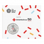 Великобритания 5 фунтов 2020 150 лет Британскому Красному кресту (блистер)