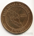 Малайзия 1 ринггит 2014 75-летие Национального парка Тигр
