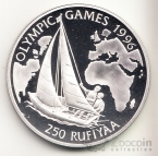 Мальдивы 250 руфий 1993 Олимпийские игры - парусная регата