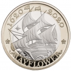 Великобритания 2 фунта 2020 Корабль Mayflower (блистер)