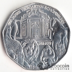 Австрия 5 евро 2002 250 лет зоопарку Шенбрунн