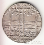 Финляндия 10 марок 1975 Президент Урхо Кекконен