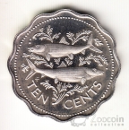 Багамские острова 10 центов 1974 (Proof)