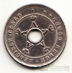 Бельгийское Конго 5 сентим 1910