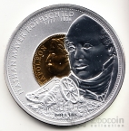 Острова Кука 10 долларов 2008 Натан Ротшильд (серебро-позолота)