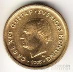Швеция 10 крон 2005-2007