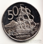 Новая Зеландия 50 центов 1967 Корабль (BU)