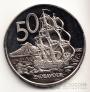 Новая Зеландия 50 центов 1967 Корабль (BU)