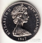 Новая Зеландия 1 доллар 1967 Переход на десятичную систему исчисления (BU)