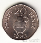 Гернси 20 пенсов 1982