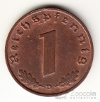 Германия 1 пфенниг 1938 D
