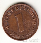 Германия 1 пфенниг 1937 F