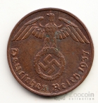 Германия 1 пфенниг 1937 F