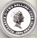 Острова Кука 2 доллара 2006 Личности - Борис Пастернак