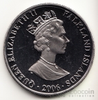 Фолклендские острова 1 крона 2006 Горацио Нельсон №1