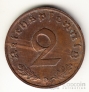 Германия 2 пфеннига 1937 D