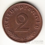 Германия 2 пфеннига 1940 А