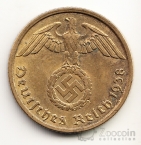Германия 10 пфеннигов 1938 A