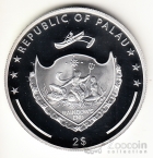 Палау 2 доллара 2005 Папа Иоанн Павел II