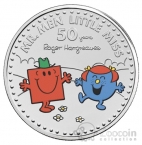 Великобритания 5 фунтов 2021 Мистер Мэн - Mr. Men and Little Miss (цветная, блистер)