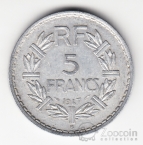Франция 5 франков 1947 Буква B