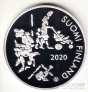 Финляндия 20 евро 2020 100 лет обществу защиты детей (коробка)