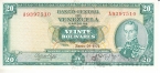 Венесуэла 20 боливаров 1974