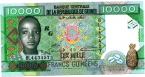 Гвинея 10000 франков 2007