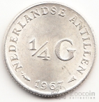 Нидерландские Антиллы 1/4 гульдена 1967
