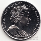 Брит. Виргинские острова 1 доллар 2003 Сэр Френсис Дрейк