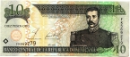 Доминиканская Респ. 10 песо 2002