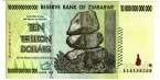 Зимбабве 10000000000000 долларов 2008